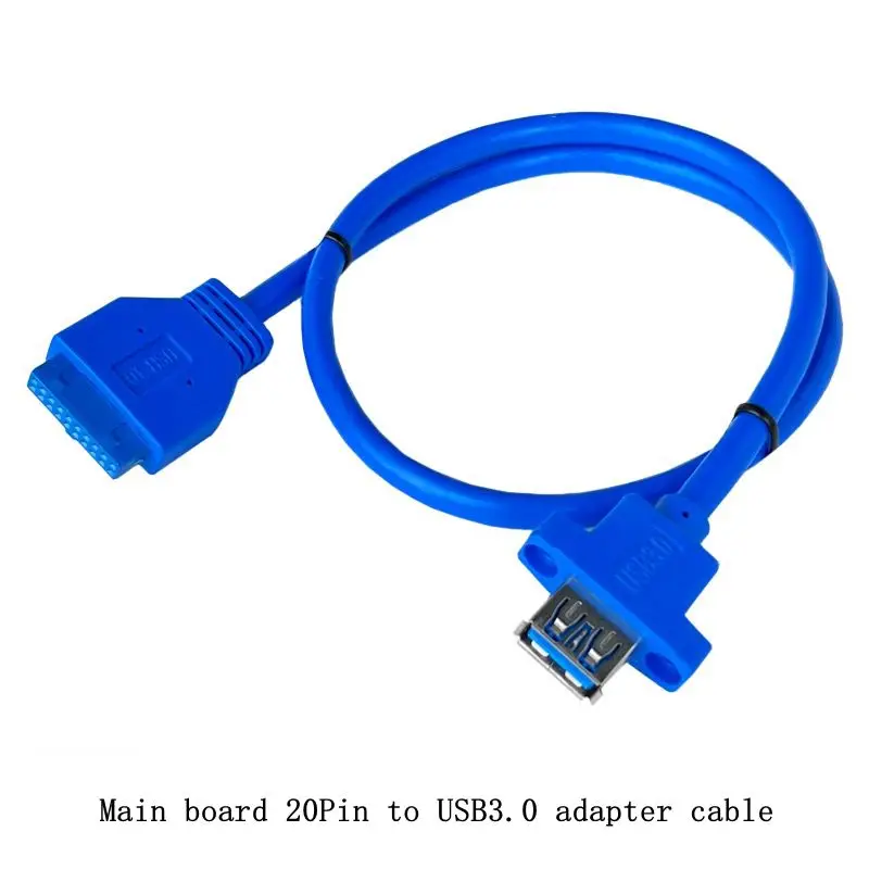 USB3.0 Front Panel Cable, Baffle Cable, 19-Pin/20Pin To USB3.0 Single Protruding Ear Adapter Cable, DIY Chassis Data Cable