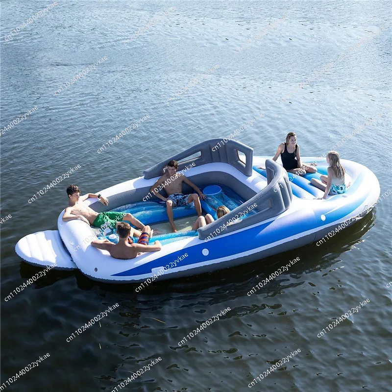New PVC Inflatable Boat 6-person Island Inflatable  Wind Boat Bay Party Inflatable Boat Leather Thickened Drifting