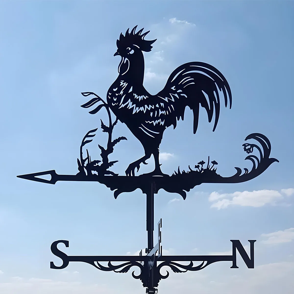 

Weather Vane Roof-Mounted Wind Direction Indicator Wind Vanes Outdoor Courtyard Decoration for Farmhouse Garden Roof Enclosure