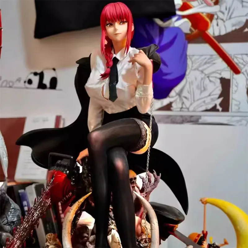 شخصية أنيمي بالمنشار رجل ماكيما - لعبة مجسمة قابلة للجمع لزينة سطح المكتب هدية مثالية لجميع الأعمار #1