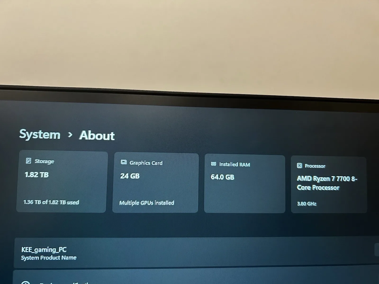 PC de sobremesa para juegos Nvidia Rtx 4090