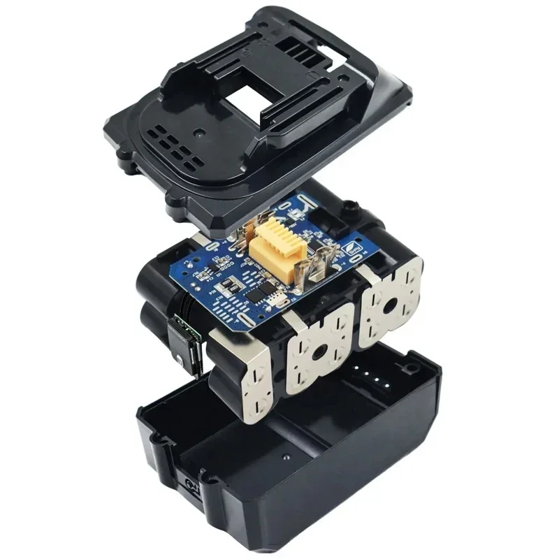 Imagem -06 - Caixa de Bateria com Placa Pcb Bms Proteção de Carregamento Led Digital Bl1830 Faça Você Mesmo Bl1840 Bl1860 1850 Bl1840 3.0ah 6.0ah