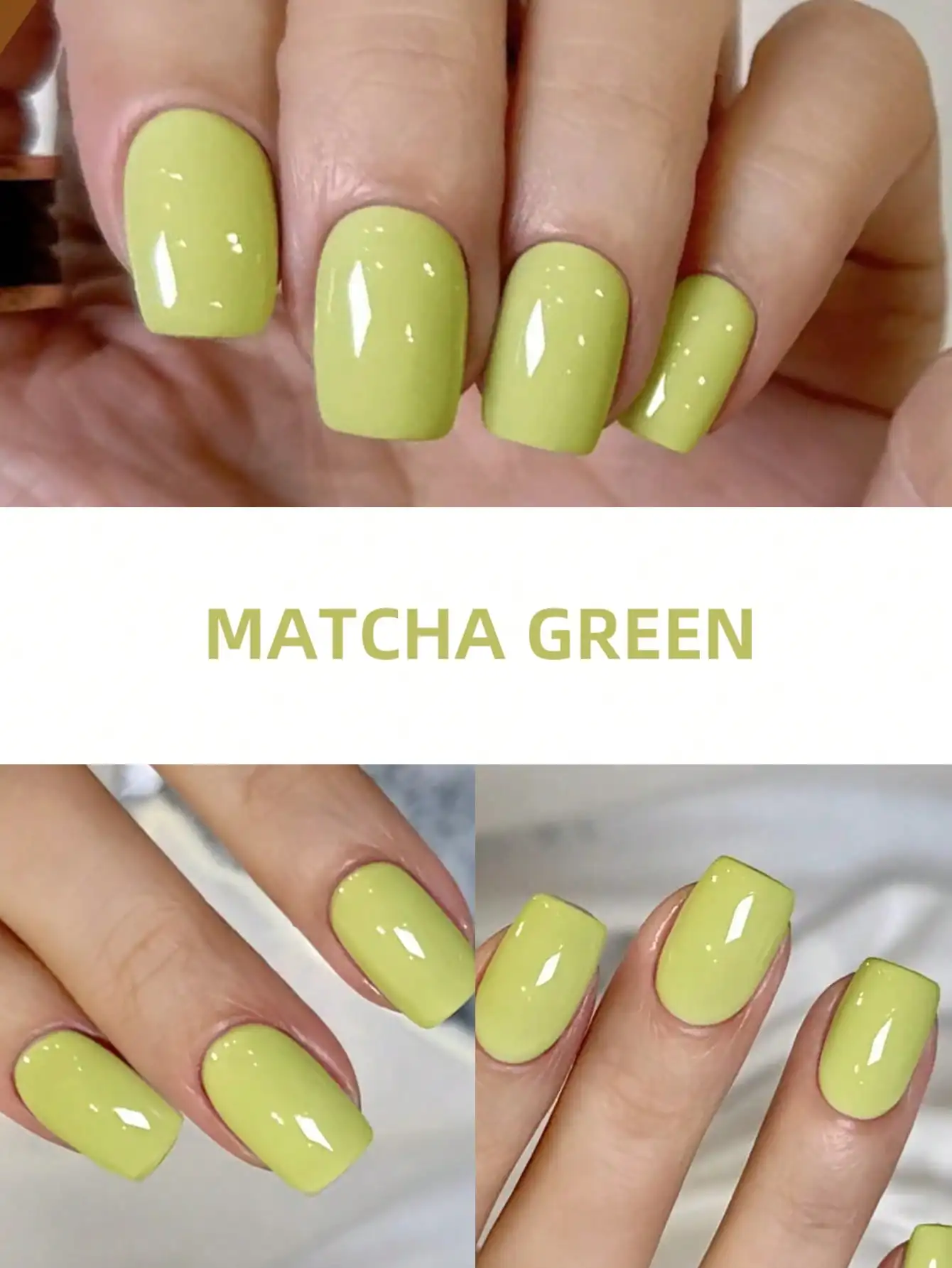 XEIJAYI 1Pc 15ML couleur verte Matcha Gel vernis à ongles Semi Permanent Nail Art trempage UV LED Salon de manucure bricolage Salon de manucure Gel