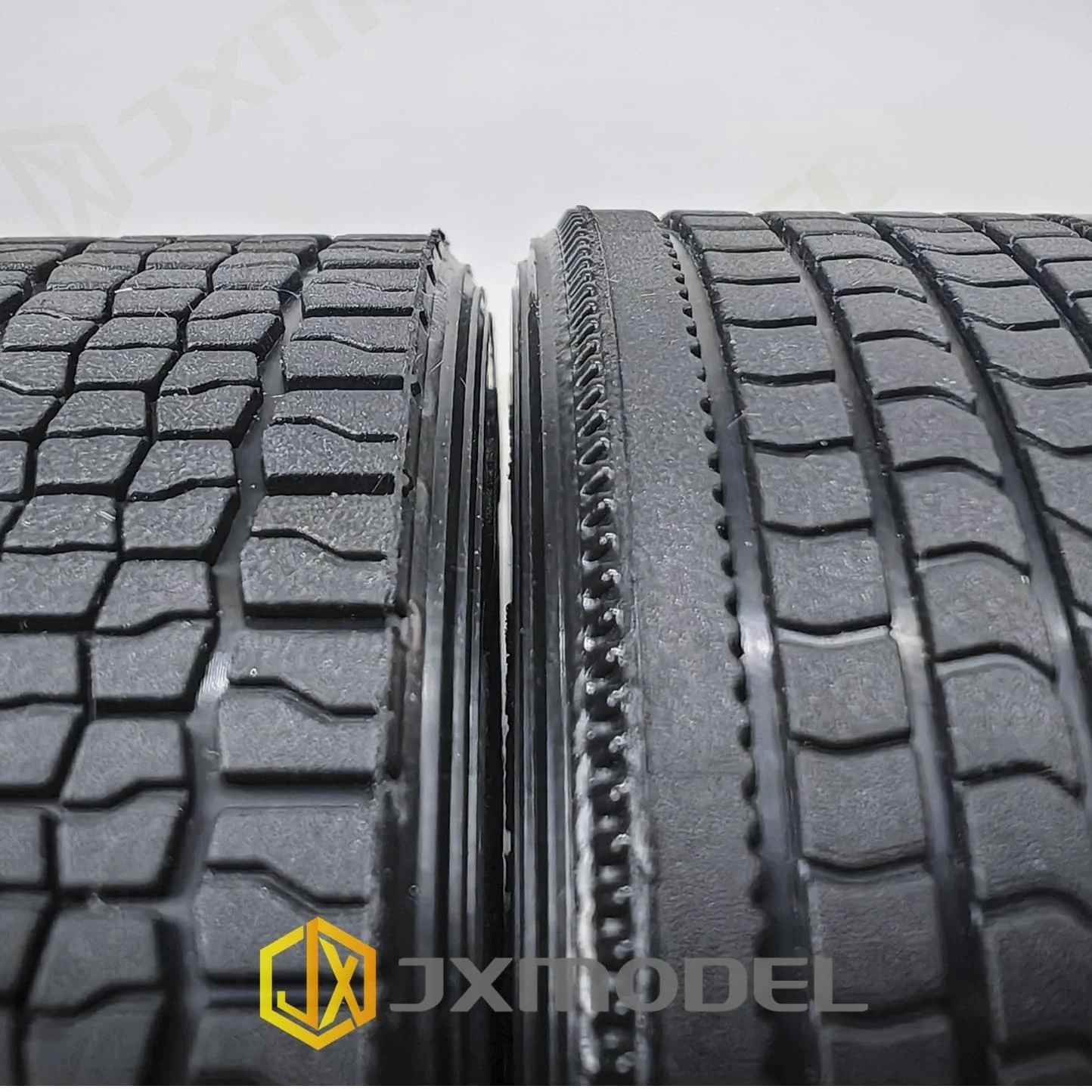 2 PCS RC Tire Rubber Tyre JXMODEL Tires For Tamiya 1/14 RC Tactor Truck Semi Trailer 770S TGX FH16 Tipper Parts DIY Accessories