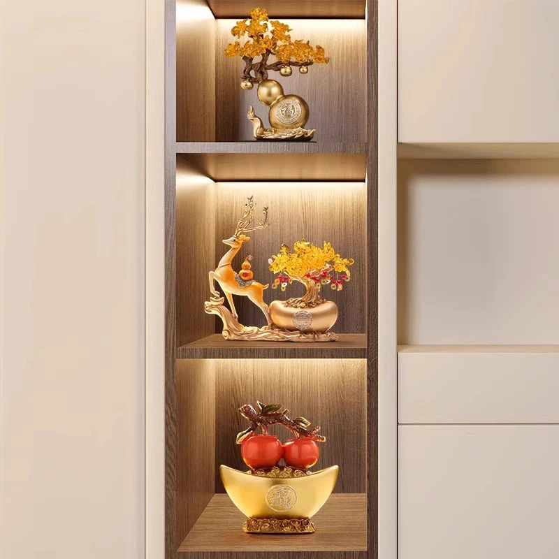 

New Chinese high-end wine cabinet ornaments Home TV cabinet crafts
