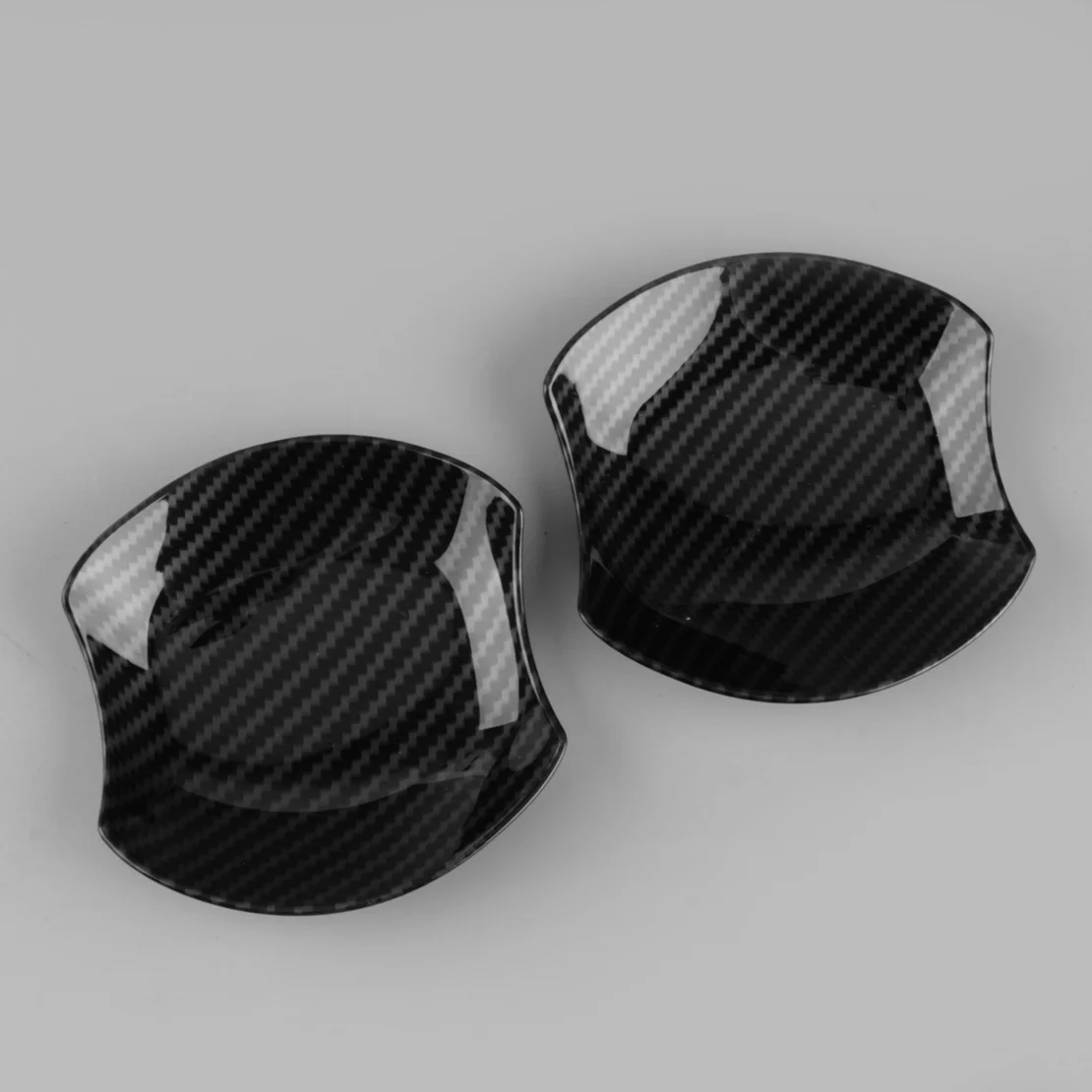 2Pcs Exterior Side Door Handle Bowl Trims Carbon Fiber Grain ABS Fit for Toyota 86 Subaru BRZ 2012-2021 Scion FR-S 2013-2016 New