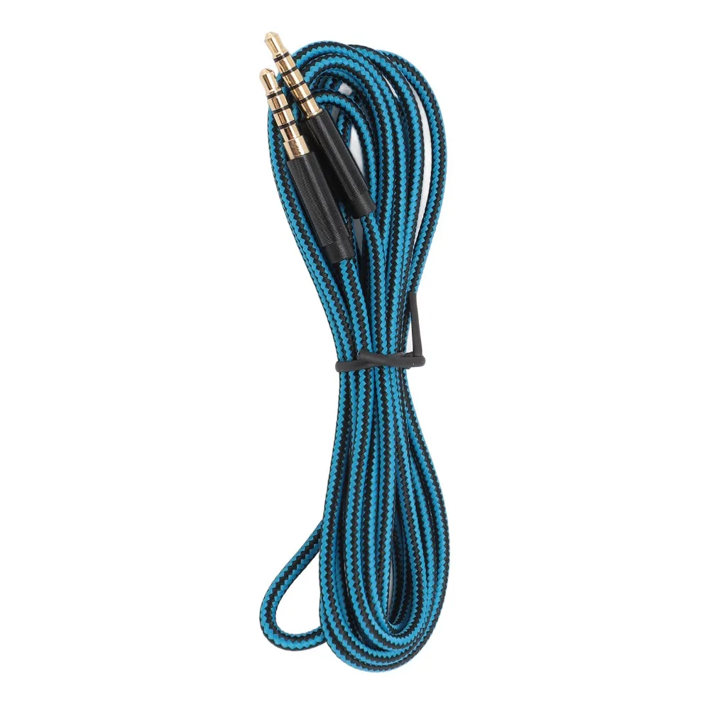 2m Length 3.5mm 5 Pole Plug To 4 Pole Plug Cable Gold Plated Gaming Headset Cable for Logitech Astro A10 A30 A40
