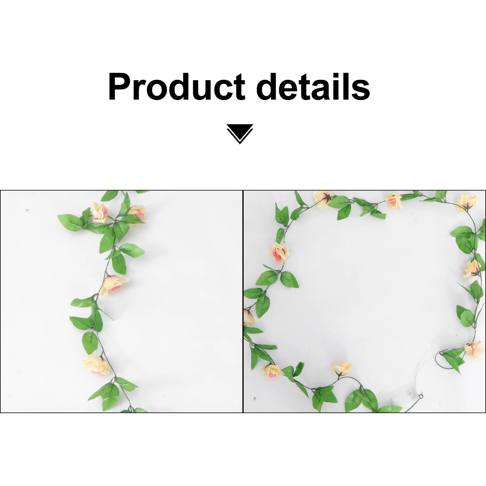 

1Pcs Rose Rattan String Light 2.6 Wedding Garland Decorative Lights Home Garden Patio Festival