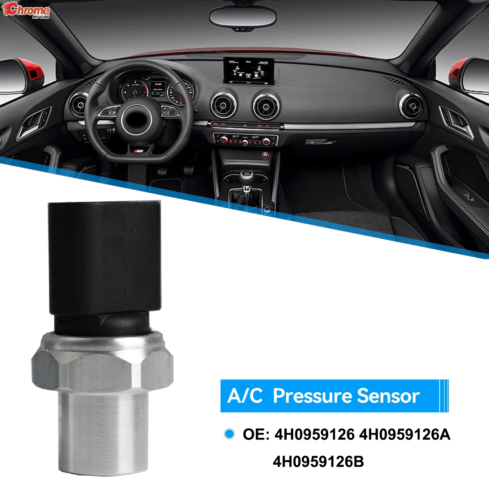 

Датчик давления кондиционера 4H0959126A 8K0959126B 4H0959126 для Audi A1 A4 A5 Q2 Q5 VW Tiguan Touareg Seat Skoda