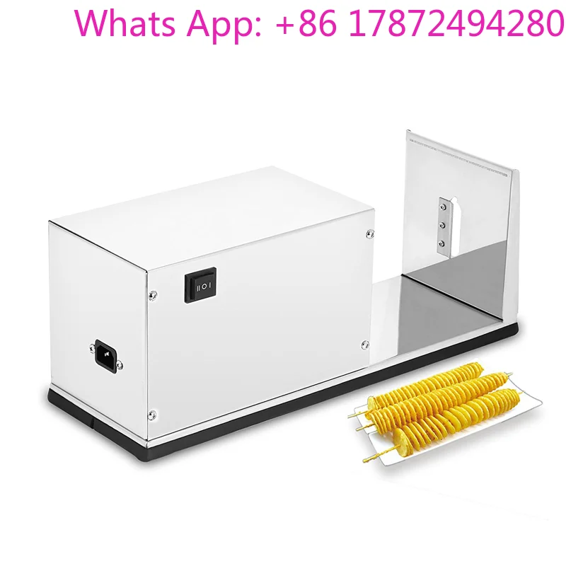 

Электрическая автоматическая спиральная машина для нарезки картофеля / Аппарат для приготовления картофельных чипсов / Нарезчик для моркови