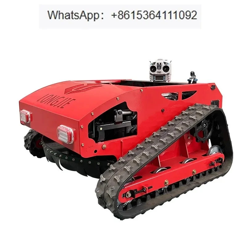 Remote control lawn mower, track type self-propelled small weeding machine, orchard all terrain automatic weeding machine