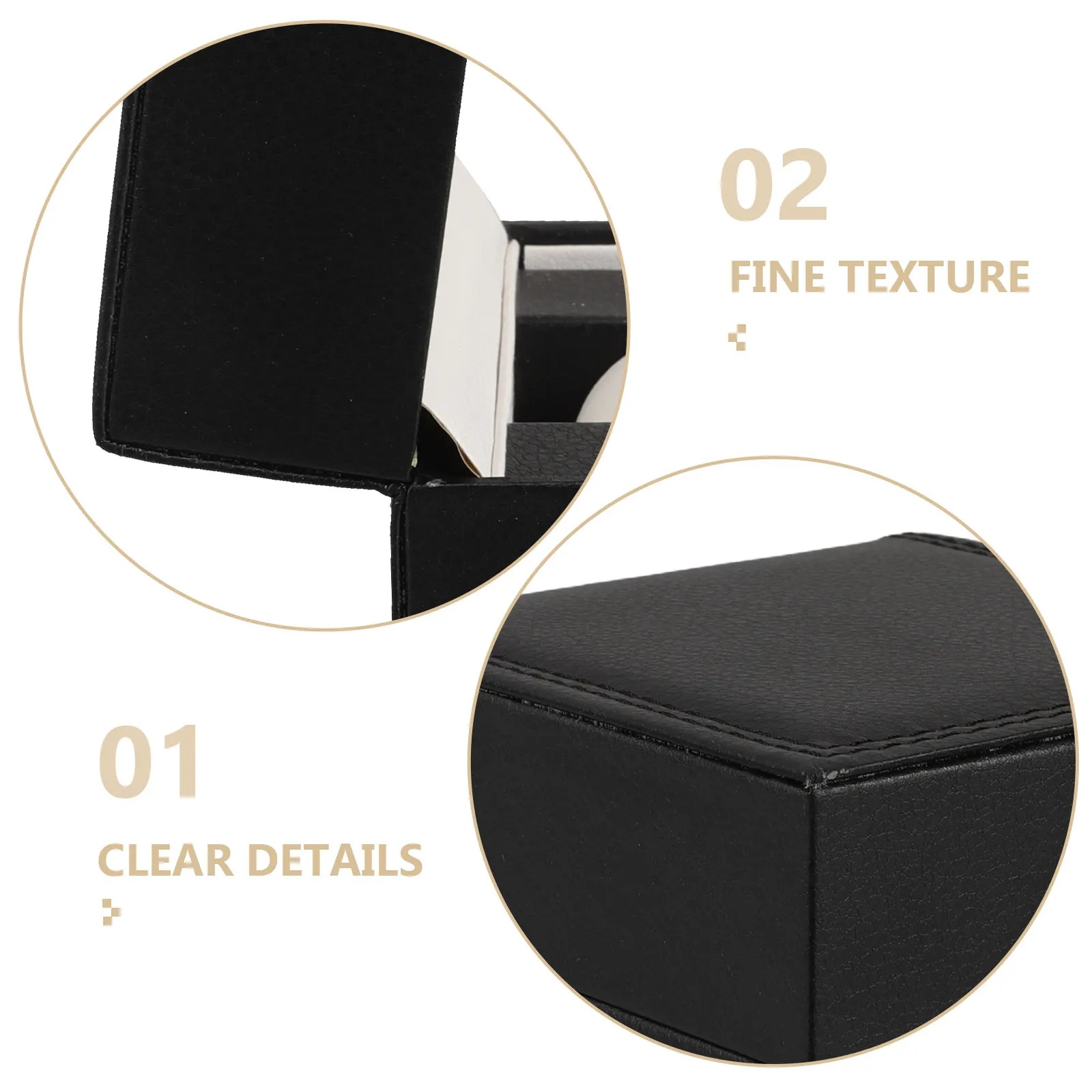 Single PU Watch Case Portable Flip Design Travel Jewelry Organizer Storage Box Scratch Proof Watch Box