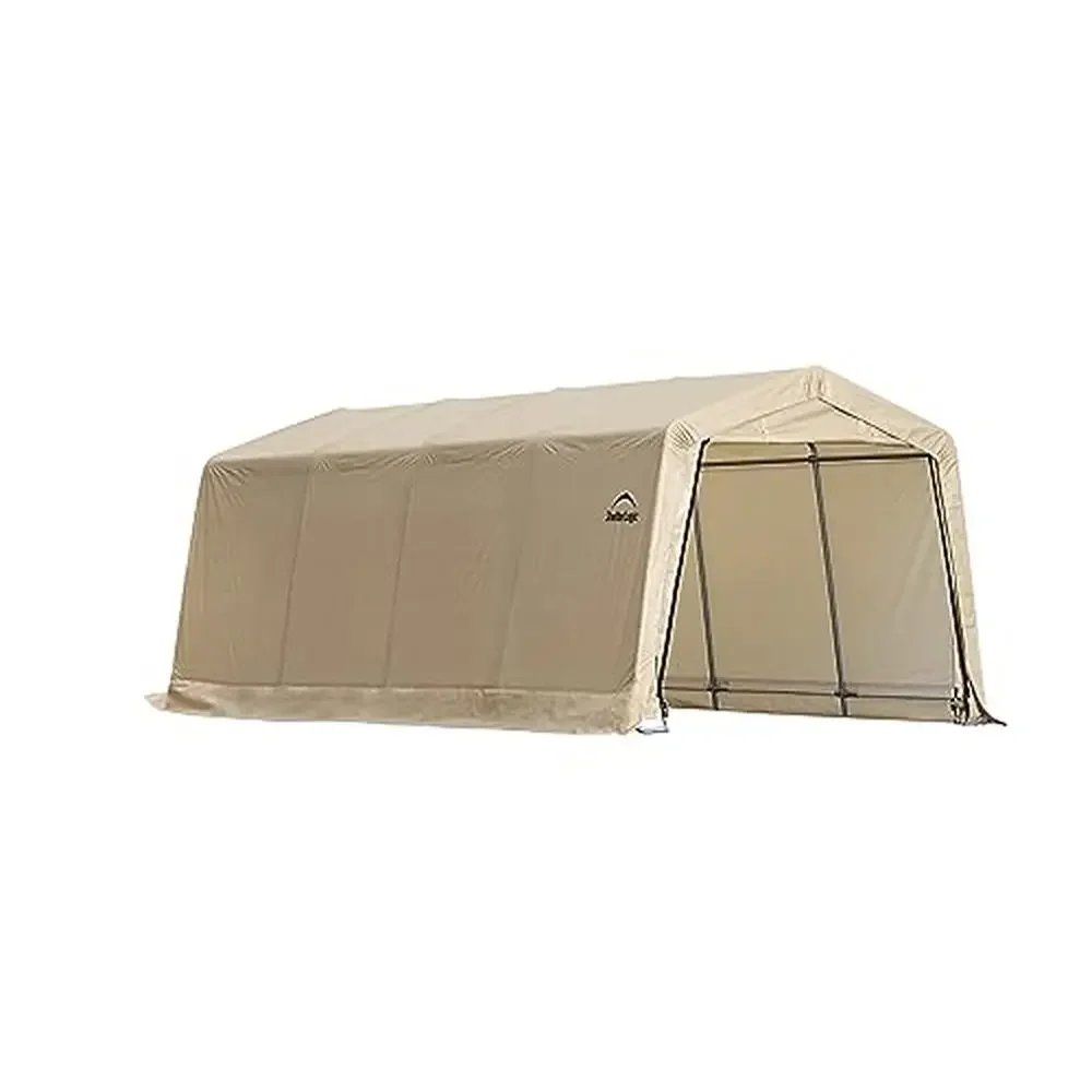 Instant Canopy Carport Steel Frame Waterproof UV Cover ShelterLock System Drum Tight Fit 10x20x8ft