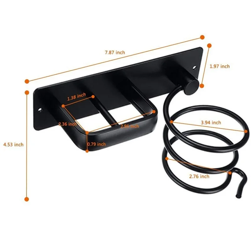 Haarglätter Halter Lagerung Rack Bad Regal Lagerung Zubehör Haar Trockner Halter Rack Organizer Wand Montiert