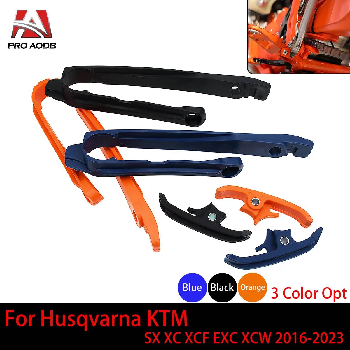 

Motocross Chain Guide Slider Swingarm Guide For KTM XC125 XC150 SX125 SX150 SXF250-450 XCF250-450 XCW125-450 EXC TPI 2008-2024