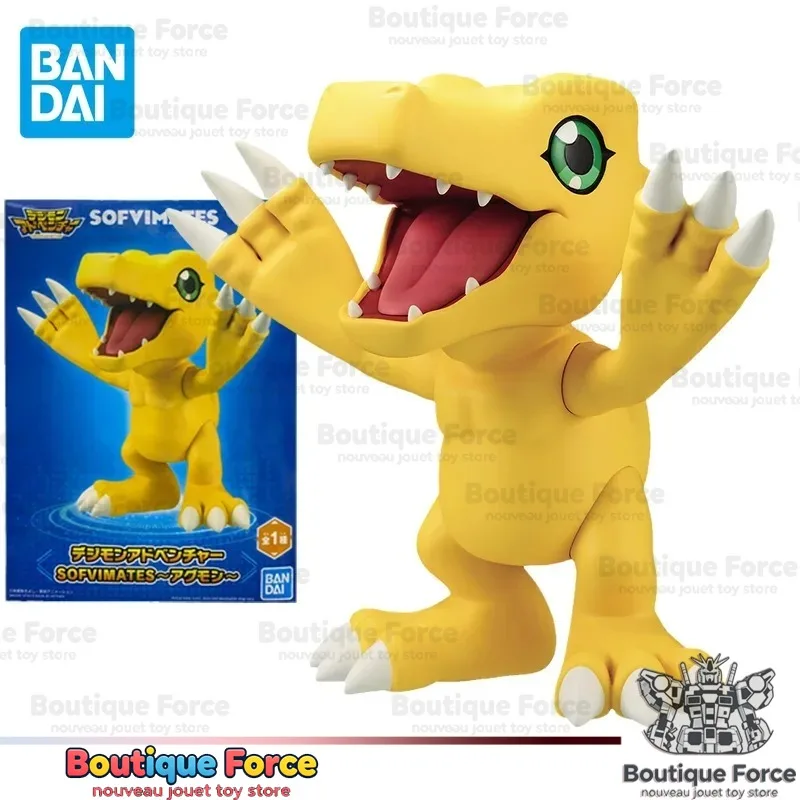 

Bandai Digimon Adventure Agumon Action Figure SOFVIMATES Anime Collectible Toy for Kids Gift Model Ornament Official Licensed