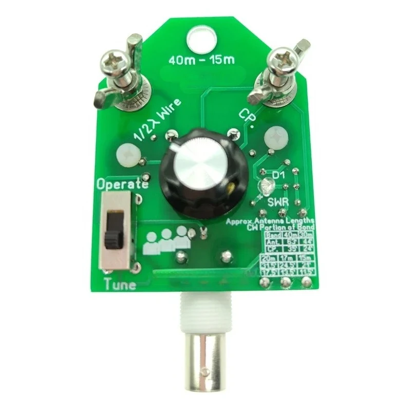 QRPGuys EFHW Antenna 40m-15m with Tuner BB