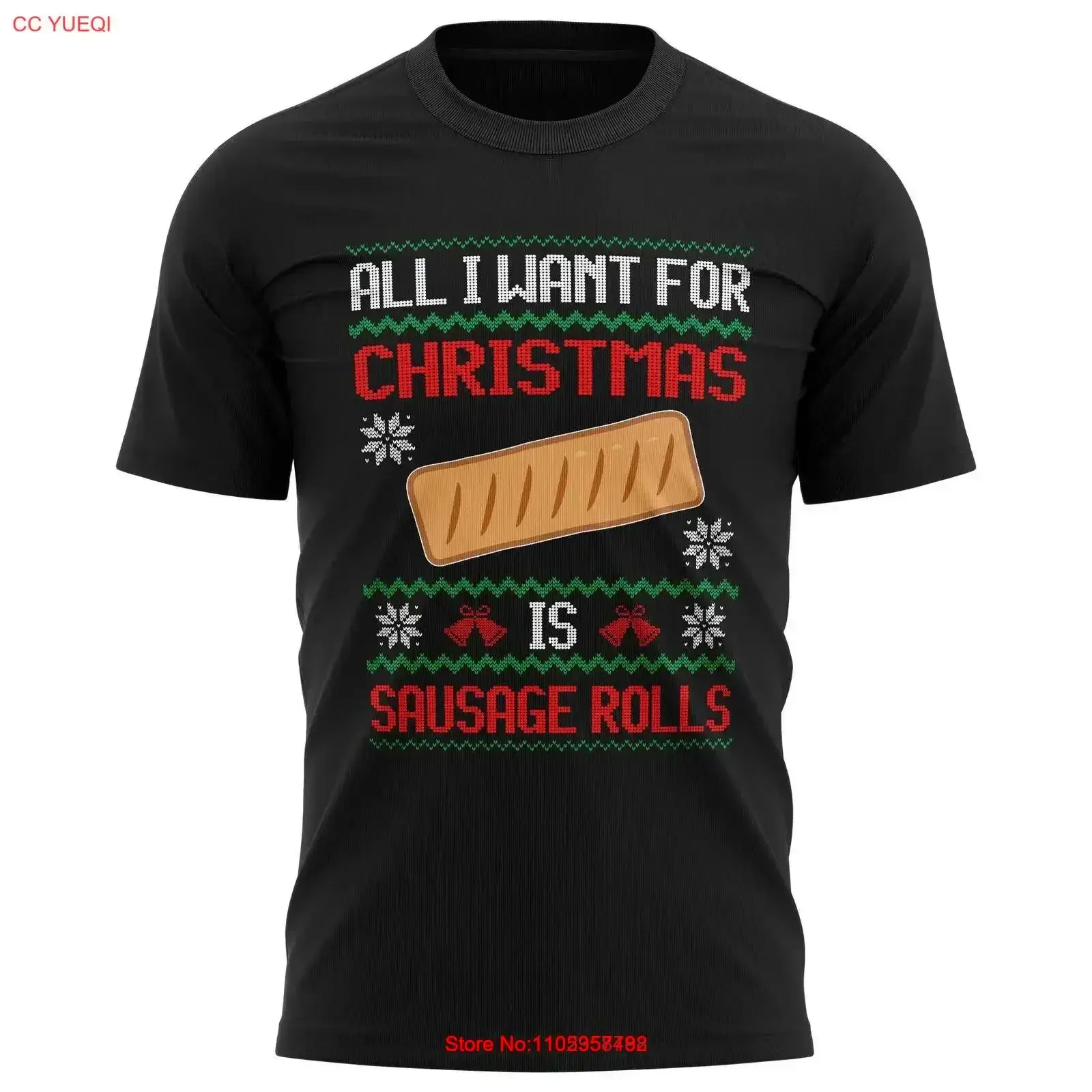 Sausage Rolls T Shirt Funny Christmas Him Secret Santa Stocking Fille vintage Washed Comfortable Unisex graphic