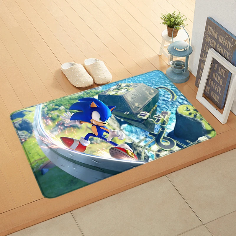 Doormat Flannel Floor Mat Indoor Foot Rug Fluffy Sonics Bedside Mats Kitchen Corridor Absorbent Carpet Ideal for Balcony Decor