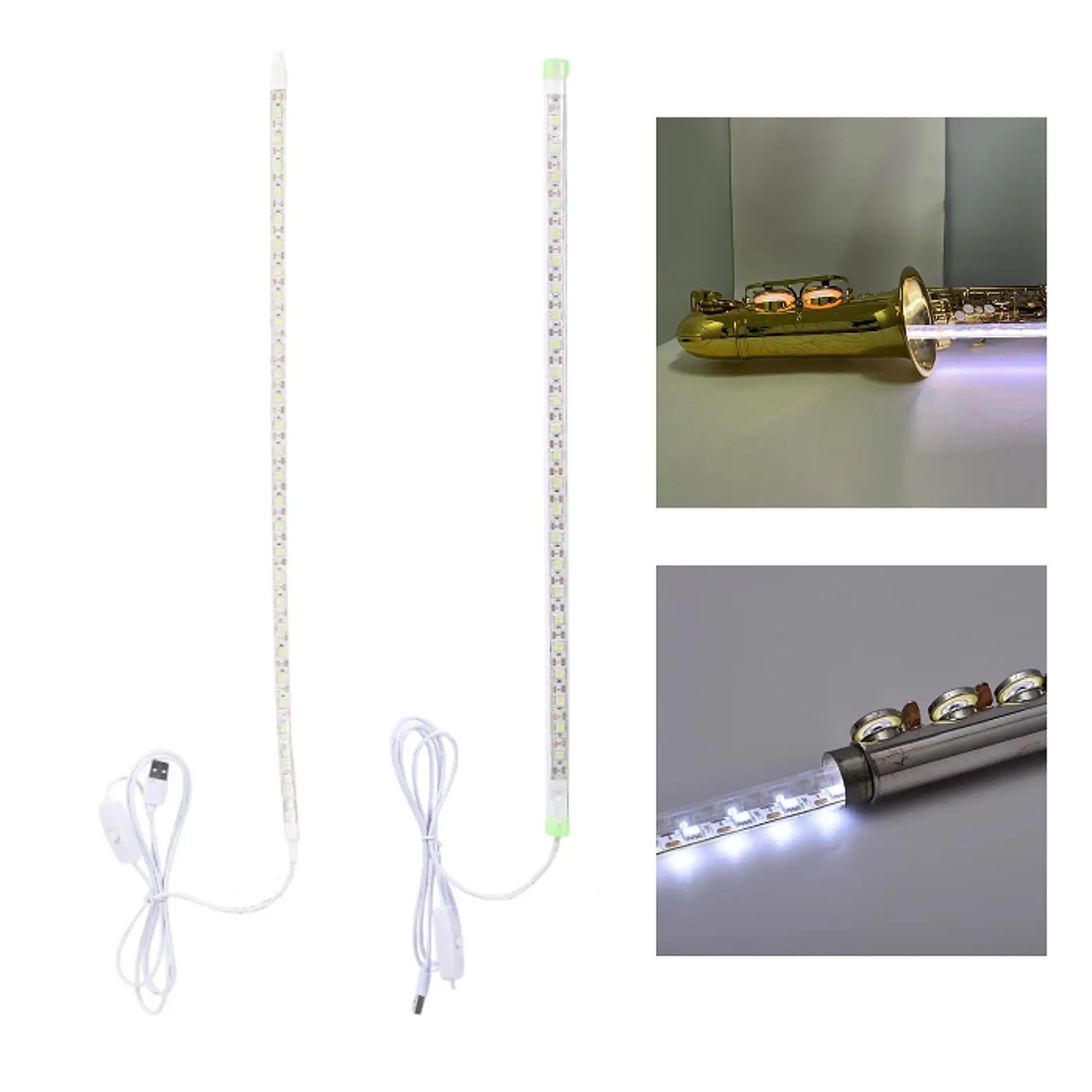 Sax Test LED Strip Leak Light Repair Tool Flute Portable Tester Lamp Clarinets Woodwind Instrument Repair Tool LED Tester Lamp