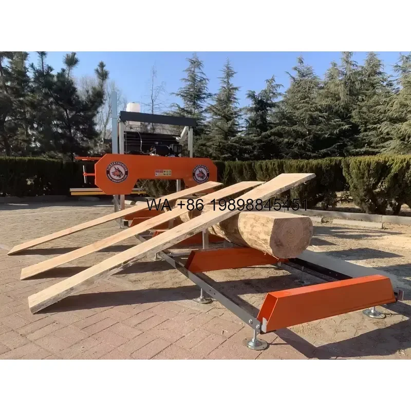 Wmwmnu for Hydraulic Portable Horizontal Woodworking Band Sawmill with 79cm Max Cutting Diameter