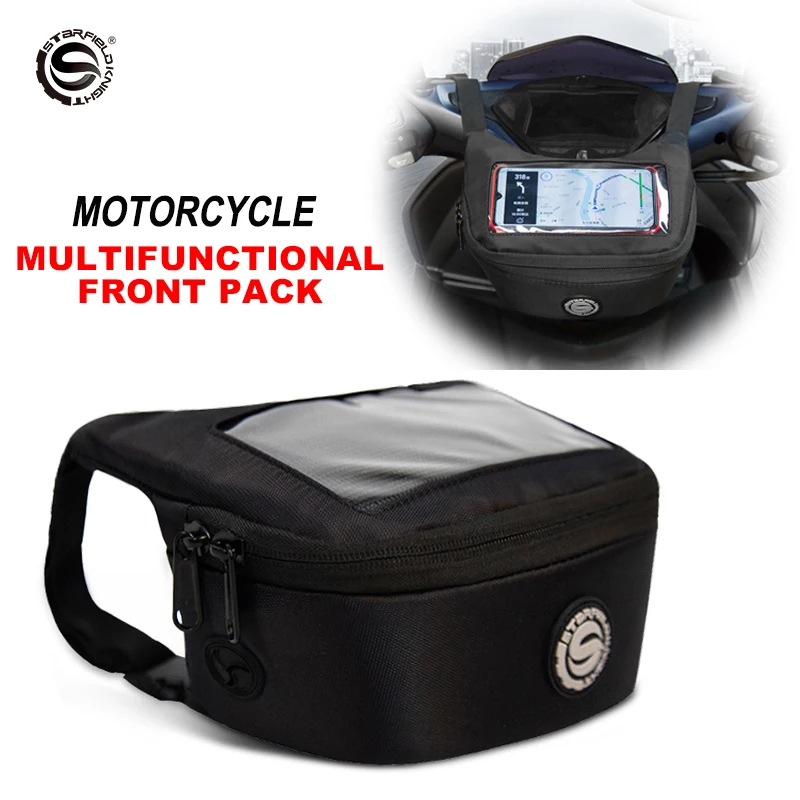 Large Capacity Motorcycle Front Bag Touchscreen Moto Riding Navigation Handlebar Bag Waterproof For Vespa150 TMAX 530 560 GTS250