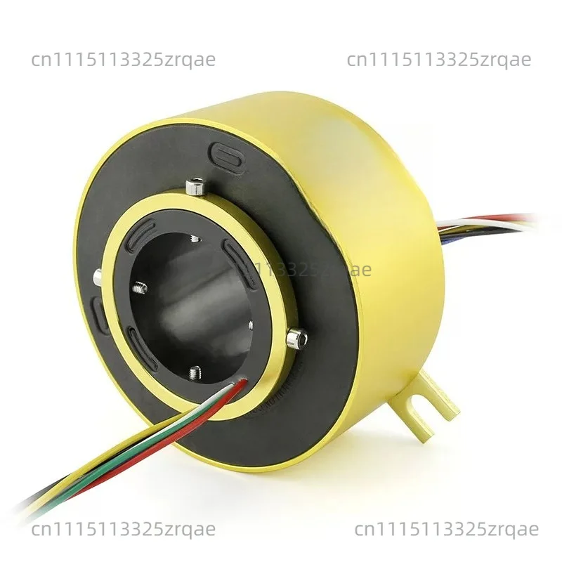 Slide Ring Rotating Conductive Collector Brush Through Hole Inner Diameter 2 4 6 8 12 Wire Connector Slip Contact Ring