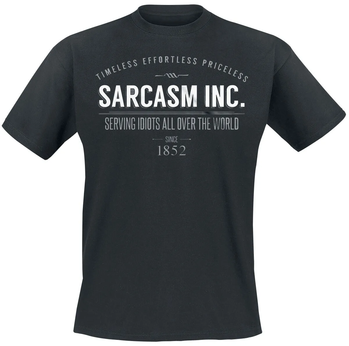 

Футболка с надписью Sarcasm Inc, периферийный узор с принтом, летние роскошные брендовые хлопковые мужские и женские футболки с короткими рукавами