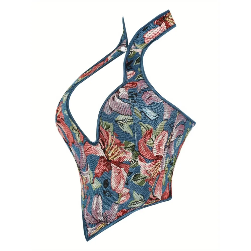 Top con corsetto overbust Corsetto disossato vintage Bustini gotici con lacci per le donne Dimagranti Estetici rinascimentali