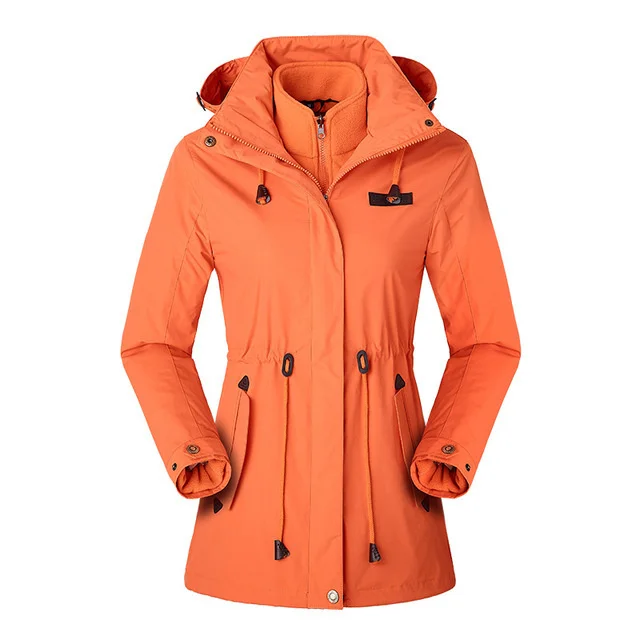 

Woman Winter Outdoor Fleece Warm Hik Camping Trekking Casual Sports Hooded Jackets Windbreaker Soft Shell Ski Clothing