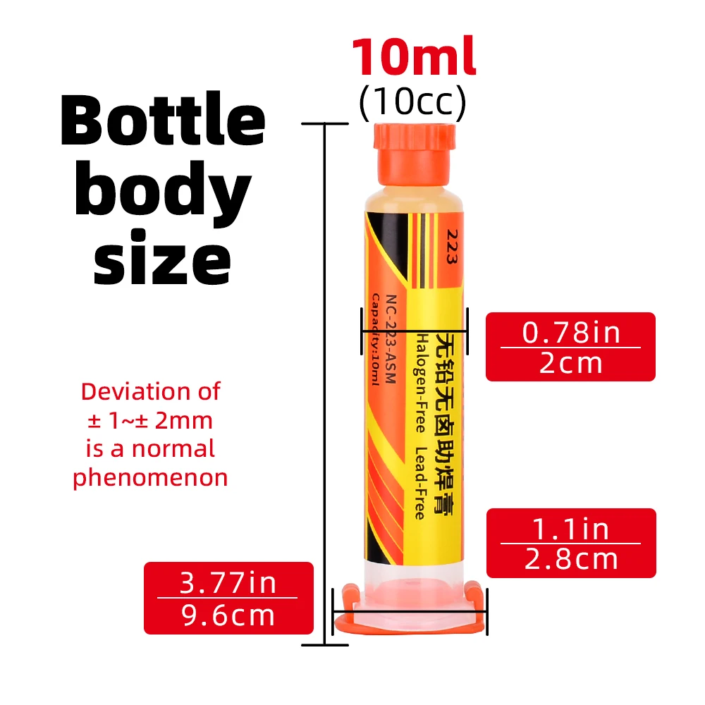 BGA Flux Paste  RMA-223 Lead-free and Halogen-free Soldering Flux  for Mobile Phone Repair Soldering. No-clean, High-activity