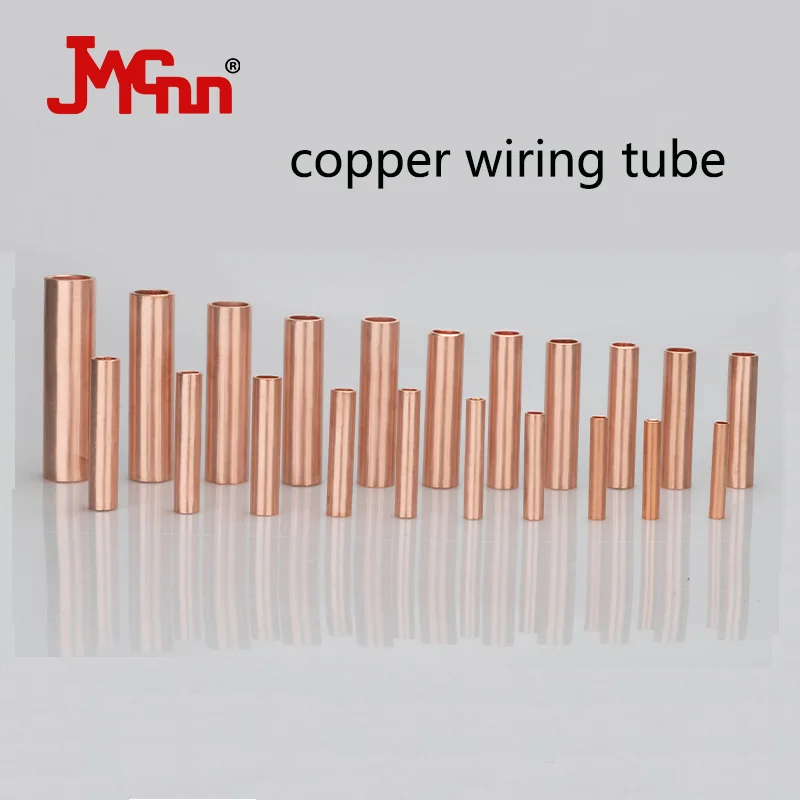 

10/50Pcs Wire crimp tube Copper Connecting Pipe Wire Joint Small Copper Tube Terminal Cable Lug Connection Tube Wire Connector