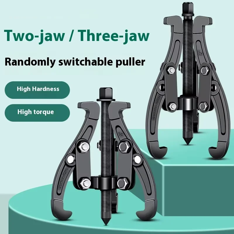 Universal Multi-Function Artifact Three-Jaw Puller Triangular Design Bearing Disassembling Tool for Gear Pullers