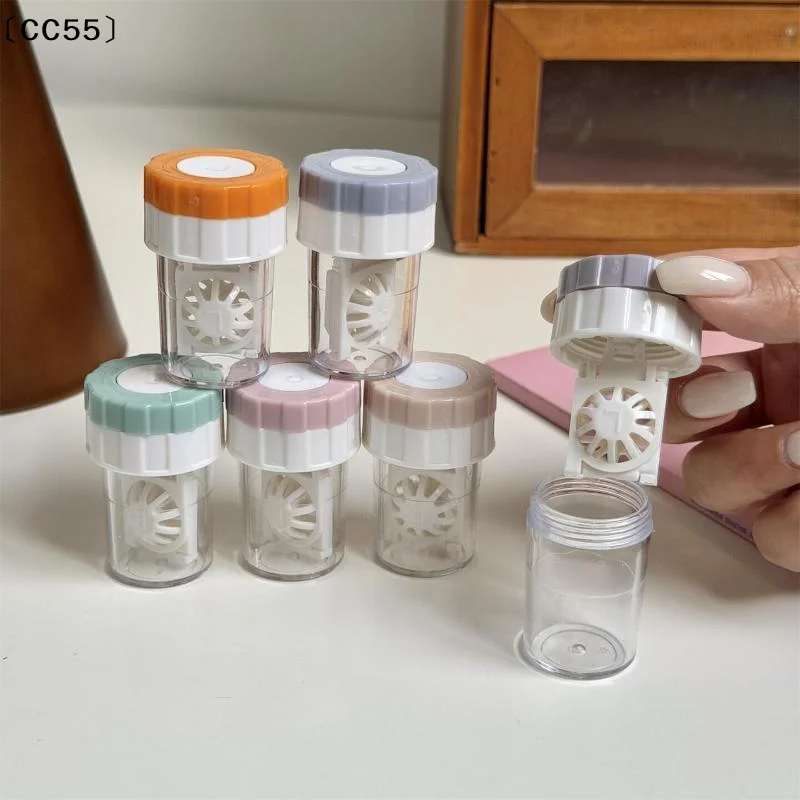 Portable Contact Lens Soaking Cases Leak Proof Lids Removable Filter Baskets For Home Work Travel Daily Use〔CC55〕