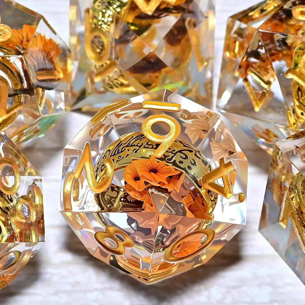 

Набор из 7 предметов, кубики из смолы DND для Dungeons And Dragons DND 5e, ролевая игра, настольная игра, настольные ролевые игральные кости, подарок на день рождения