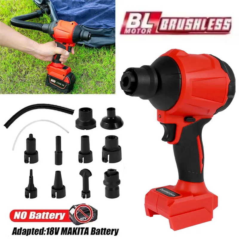 

Бесщеточный вентилятор 1500 Вт, 80000 об/мин, многофункциональный вакуумный беспроводной пылесос, пылеочиститель для батареи Makita 18 В