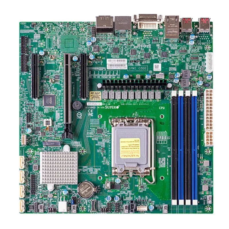 X13SAZ-Q FOR Supermicro 12th Generation Embedded Motherboard Generation Core i9/i7/i5/i3 LGA-1700 125W 2.5 Gigabit DDR5-4400MHZ