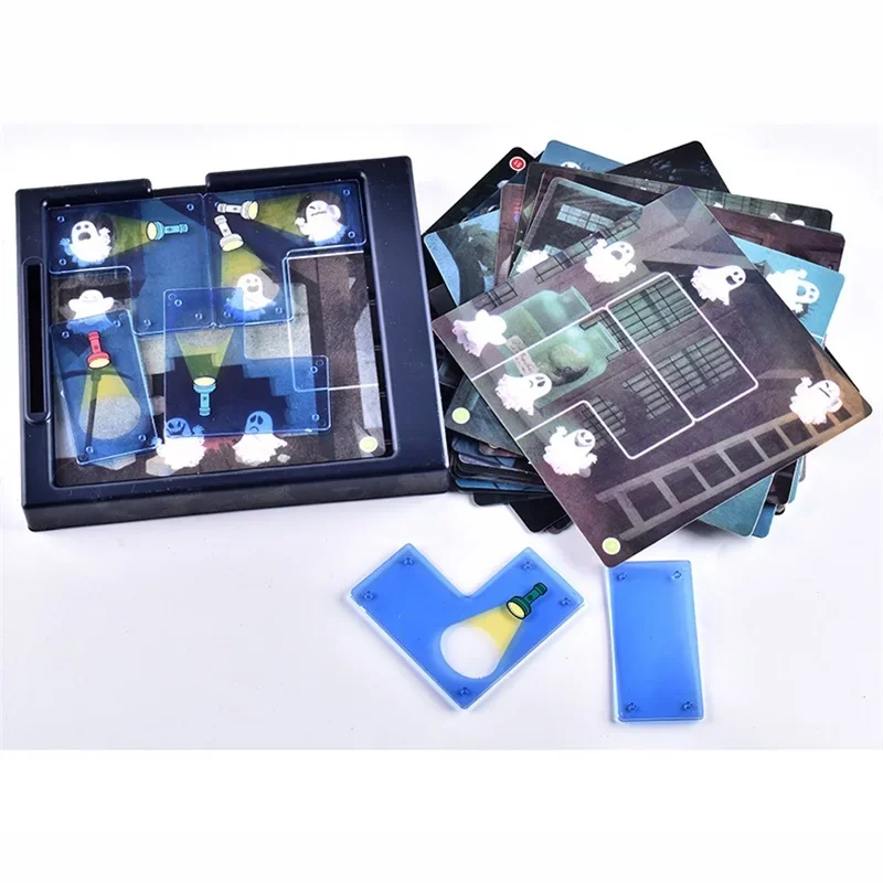 Herausforderungstaschenlampe, Monsterjagd, Brettspiel, Spielzeug, 60 verschiedene Schwierigkeitsmodi, Puzzle, Denktraining, Spielzeug, Halloween, Weihnachtsgeschenk