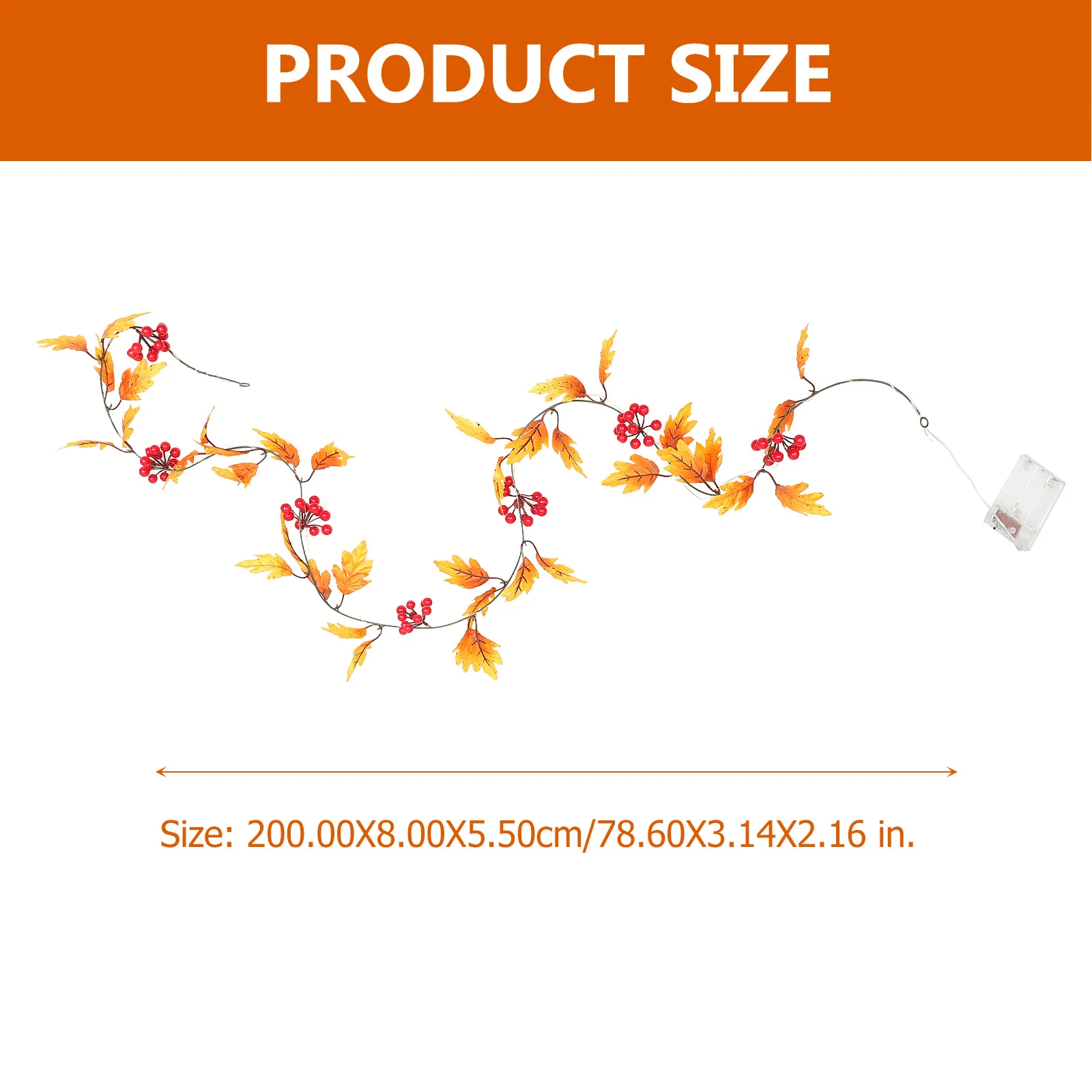 أوراق القيقب سلسلة ضوء 20LED 2m الشكر الخريف ديكور لافتة للنظر أضواء أوراق للمنزل أضواء أوراق الحفلات الموسمية #4