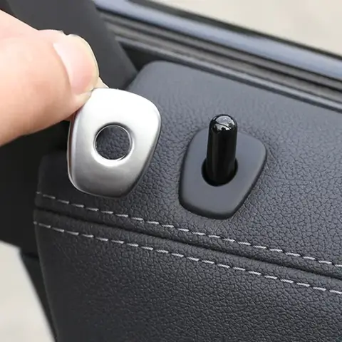 자동차 도어 래치 리프터 도어 핀 스팽글, BMW X3 G01 5 시리즈 G30 인테리어 도어 잠금 볼트 장식 커버 액세서리, 4 개