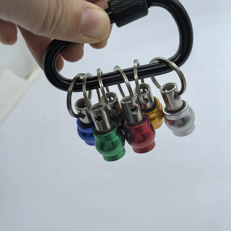 6 個キーホルダークイックチェンジ接続ロッド 1/4 六角ハンドルドライバークイックリリーススリーブ変換ロッド