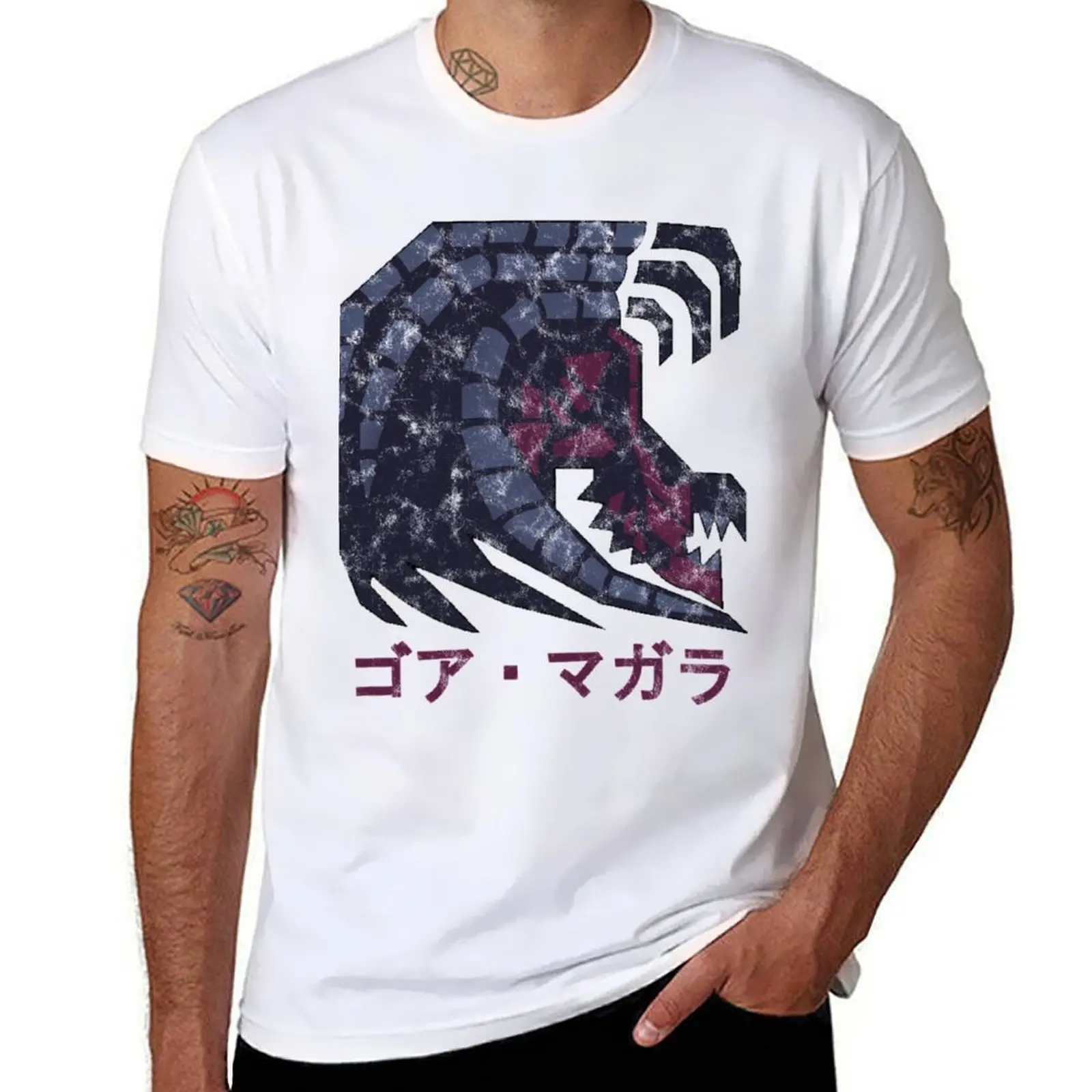 

Monster Kanji Hunter Magala Gore T-Shirt Breathable Sportswear T-Shirt for Men