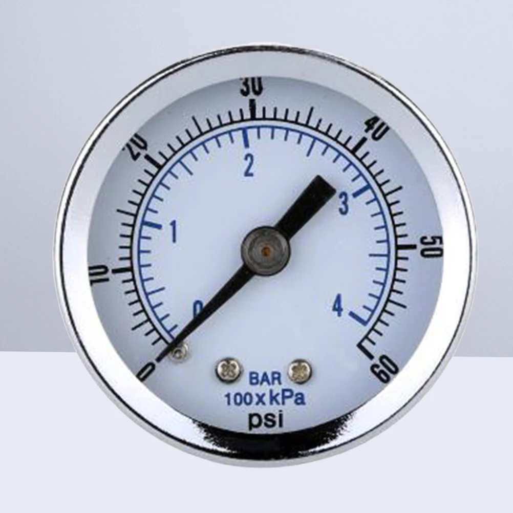 

0-60 PSI Air Pressure Gauge 1.5 Inch Dial Black 1/8 NPT Thread Number Markers for Thickness Measuring Tools Dual