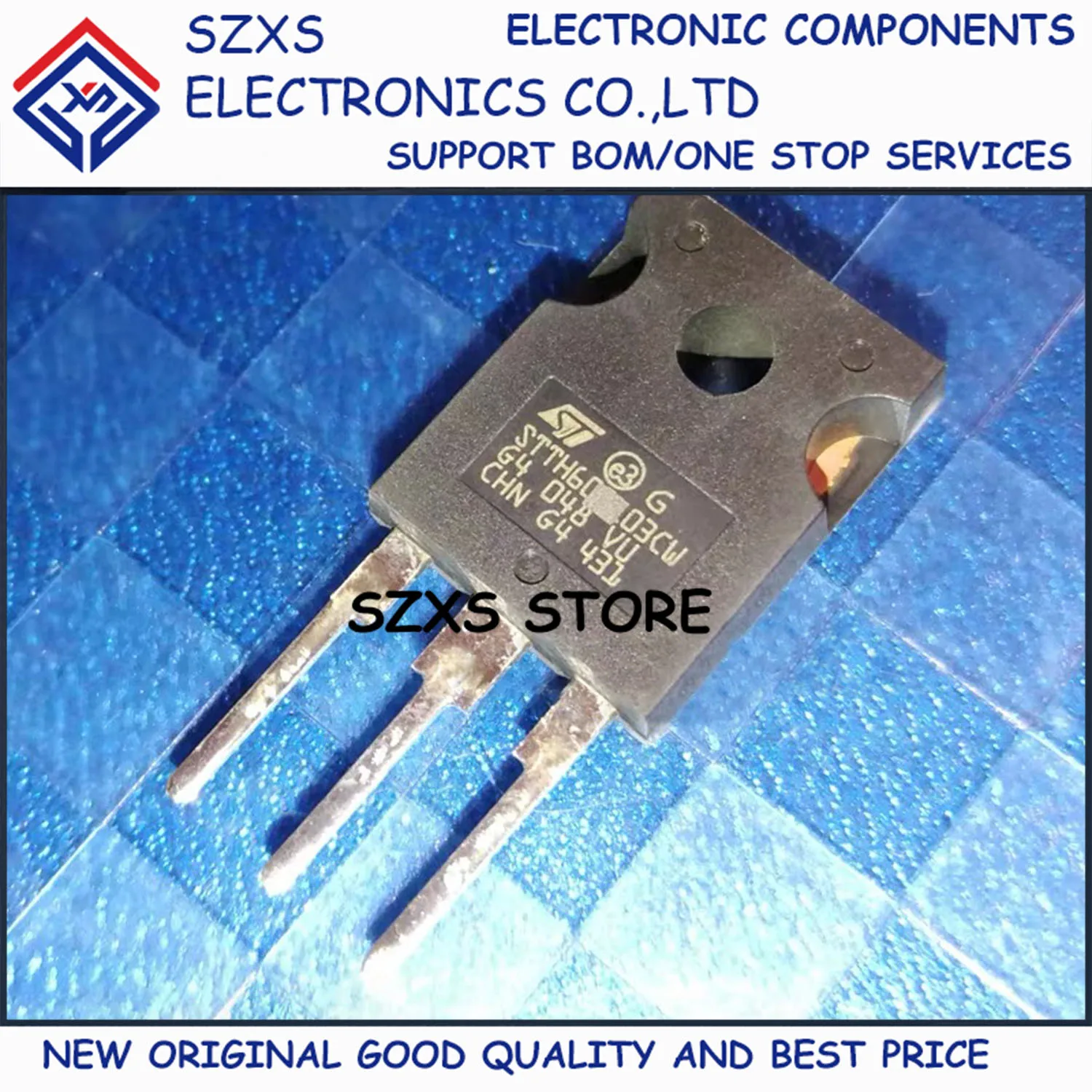 

New Original 10Pcs STTH60RL03CW TO-247 60A 300V Fast Recovery Diode In Stock Electronic Components Good Quality
