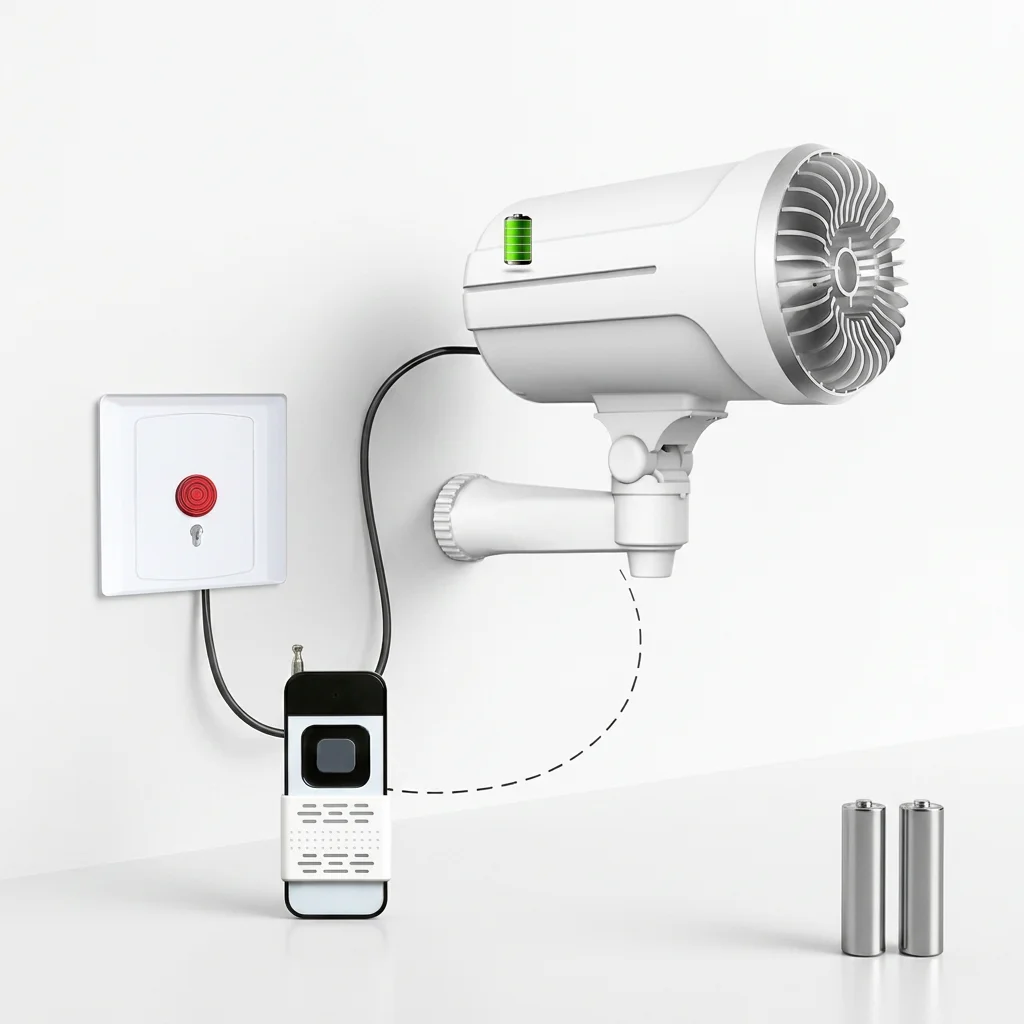 Home Security Fog System - Générateur de brouillard de sécurité, télécommande,
