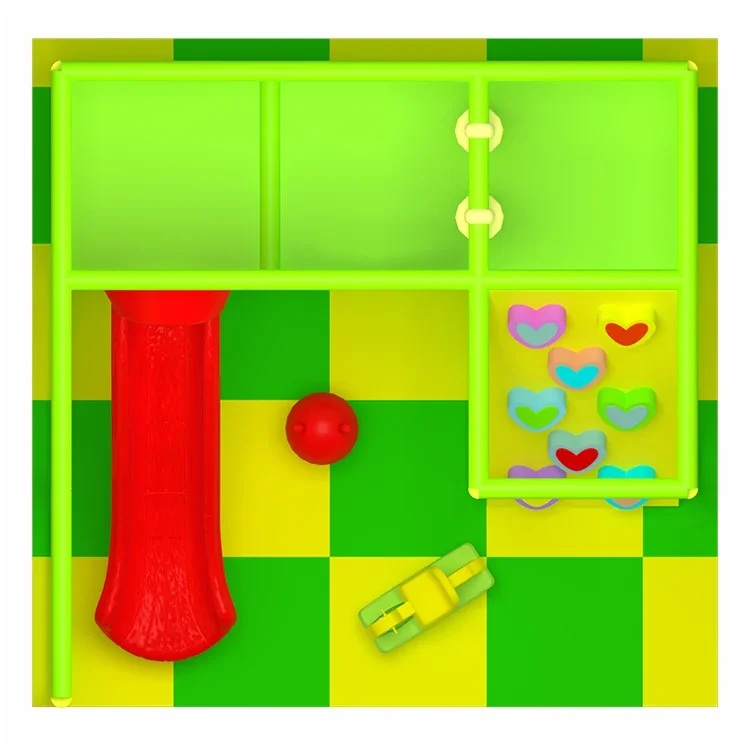 Multifunction small kids maze park kindergarten amusement equipment indoor slide castle playground set for sale