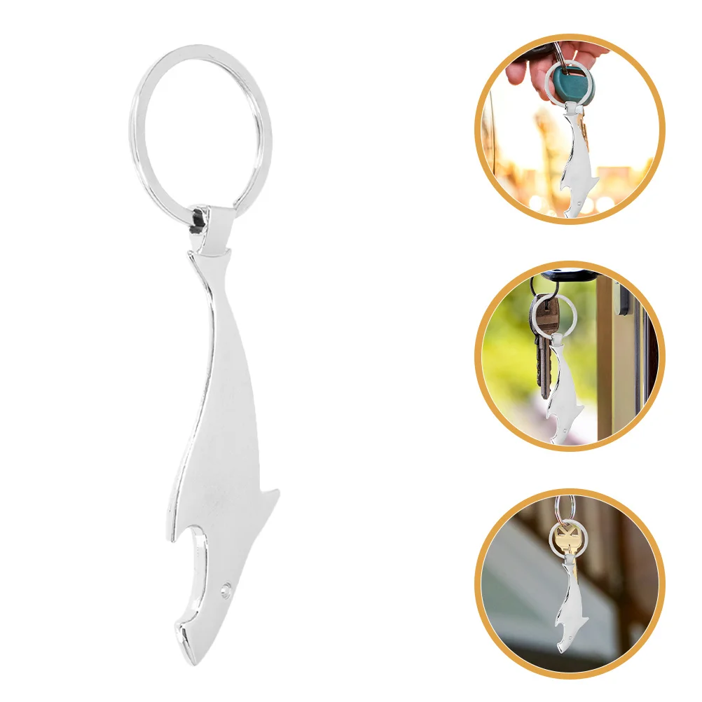 

Shark Shaped Bottle Opener Keychain Zinc Alloy Heavy Duty Beer Opener Bar Party Kitchen Tool Gift Decorative Bottle