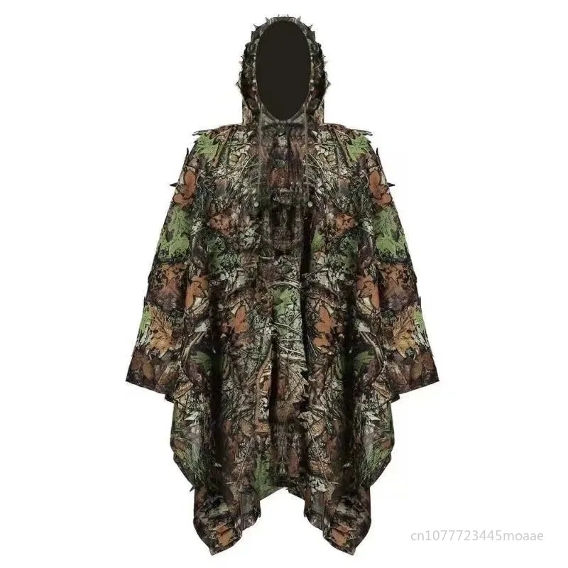 

3D Bionic Leaves Men Women Outdoor Ghillie Suit Camouflage Clothes Jungle Suit CS Training Leav Tactical Uniform Sniper Hunting