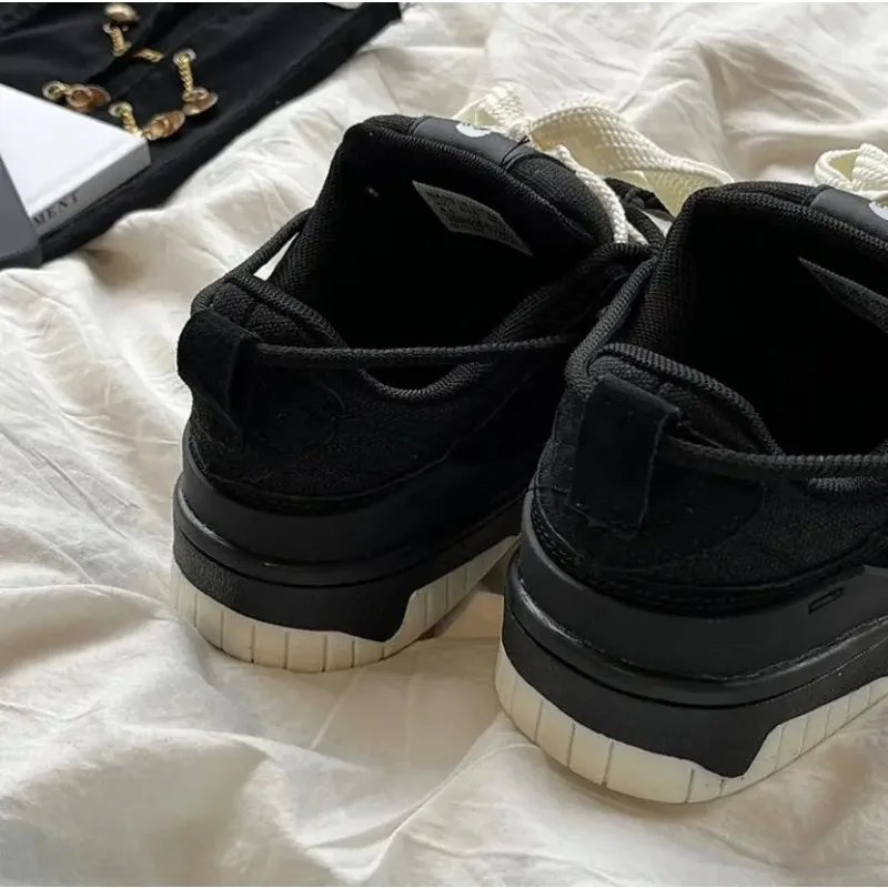 2026 Women's Chunky Sneaker Fashion Lace Board Shoes Exquisite Round Head Casual Shoes for Woman Designer Shoes Zapatillas Mujer image 4