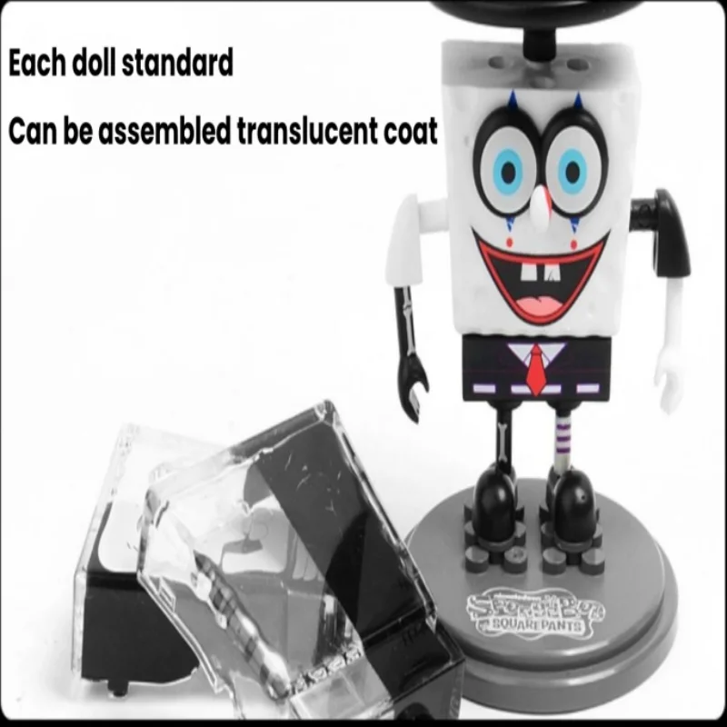 Cartoon SpongeBob Gothic Joker Block Assembly Blind Box Patrick Model Doll Children\'s Puzzle Toy Children\'s Decoration Gift